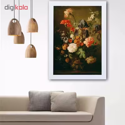 تابلو گالری استاربوی طرح گل مدل هنری 85