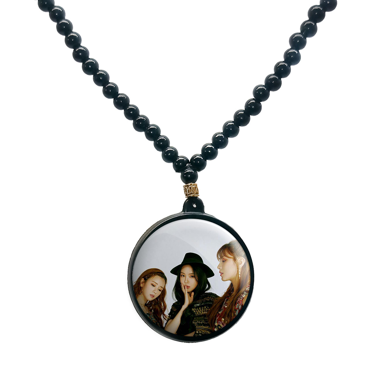 گردنبند پرمانه طرح Apink کد pmd.12001 مدل دو طرفه