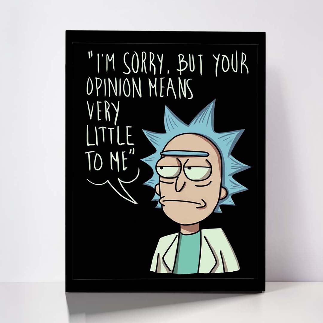 تابلو مدل Rick &amp; Morty کد F-1048