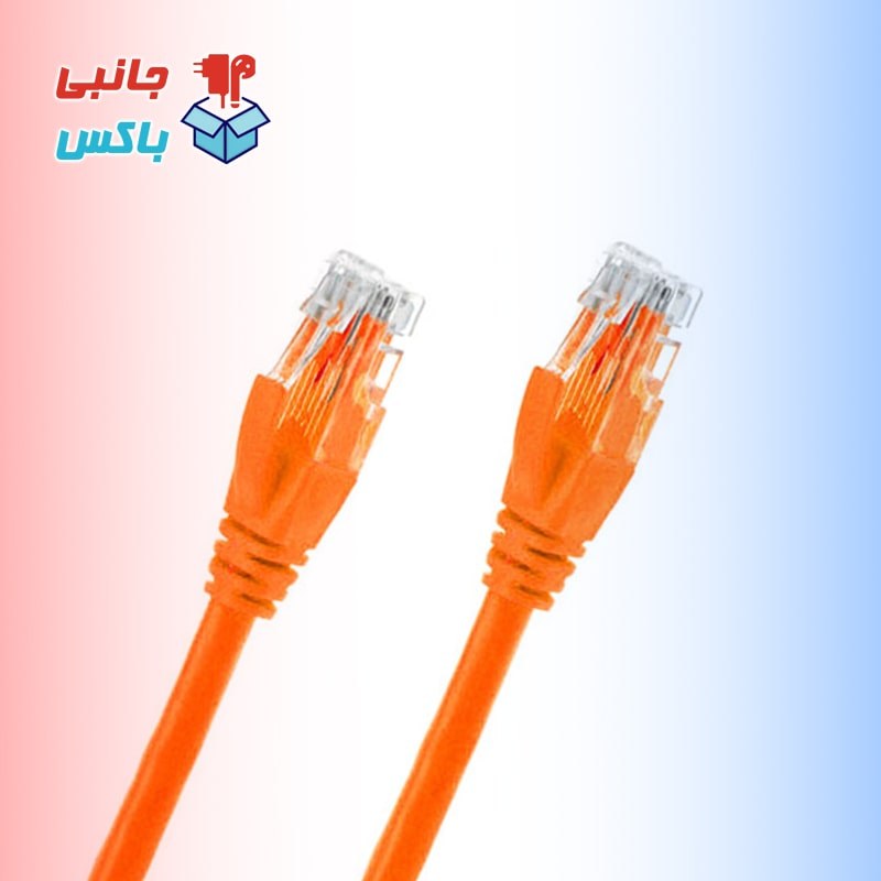 کابل شبکه LAN سیم دو متری Belden Cat6 کابل مودم و روتر و کامپیوتر جانبی باکس