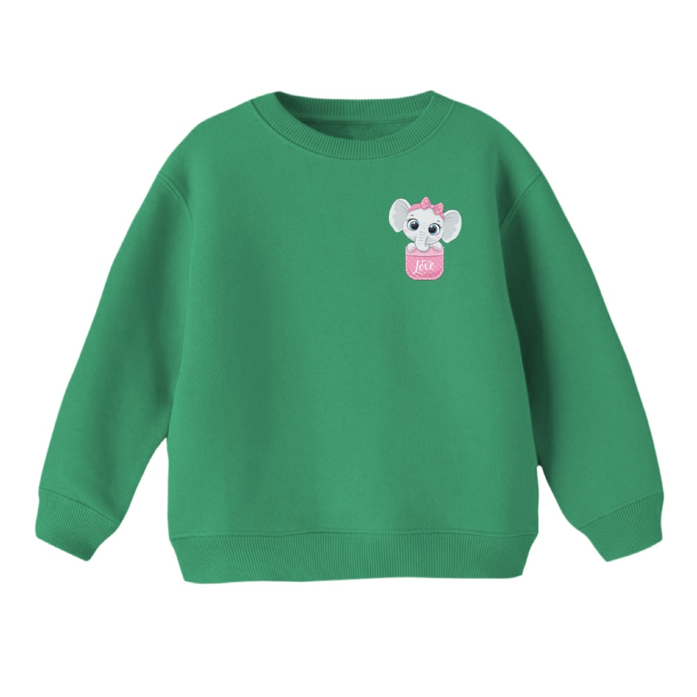 سویشرت بچگانه مدل فیل کد 3 رنگ سبز