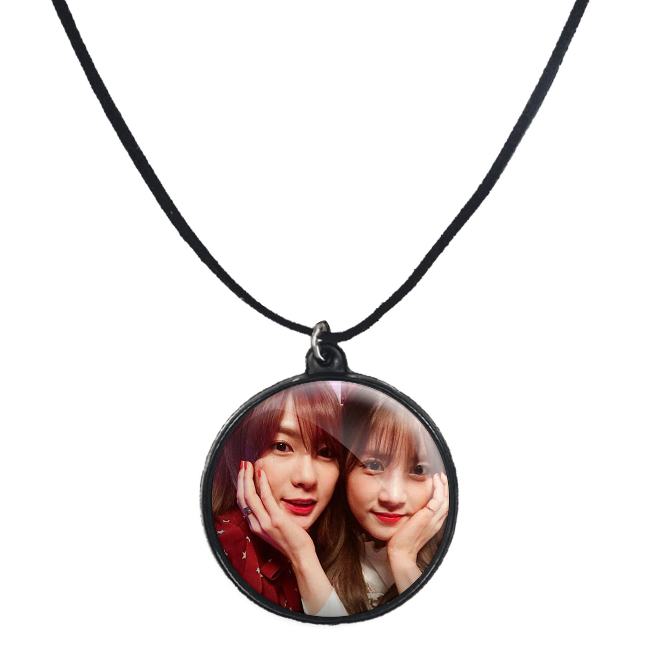 گردنبند پرمانه طرح Apink گروه موسیقی کد pmb.11909 مدل دو طرفه