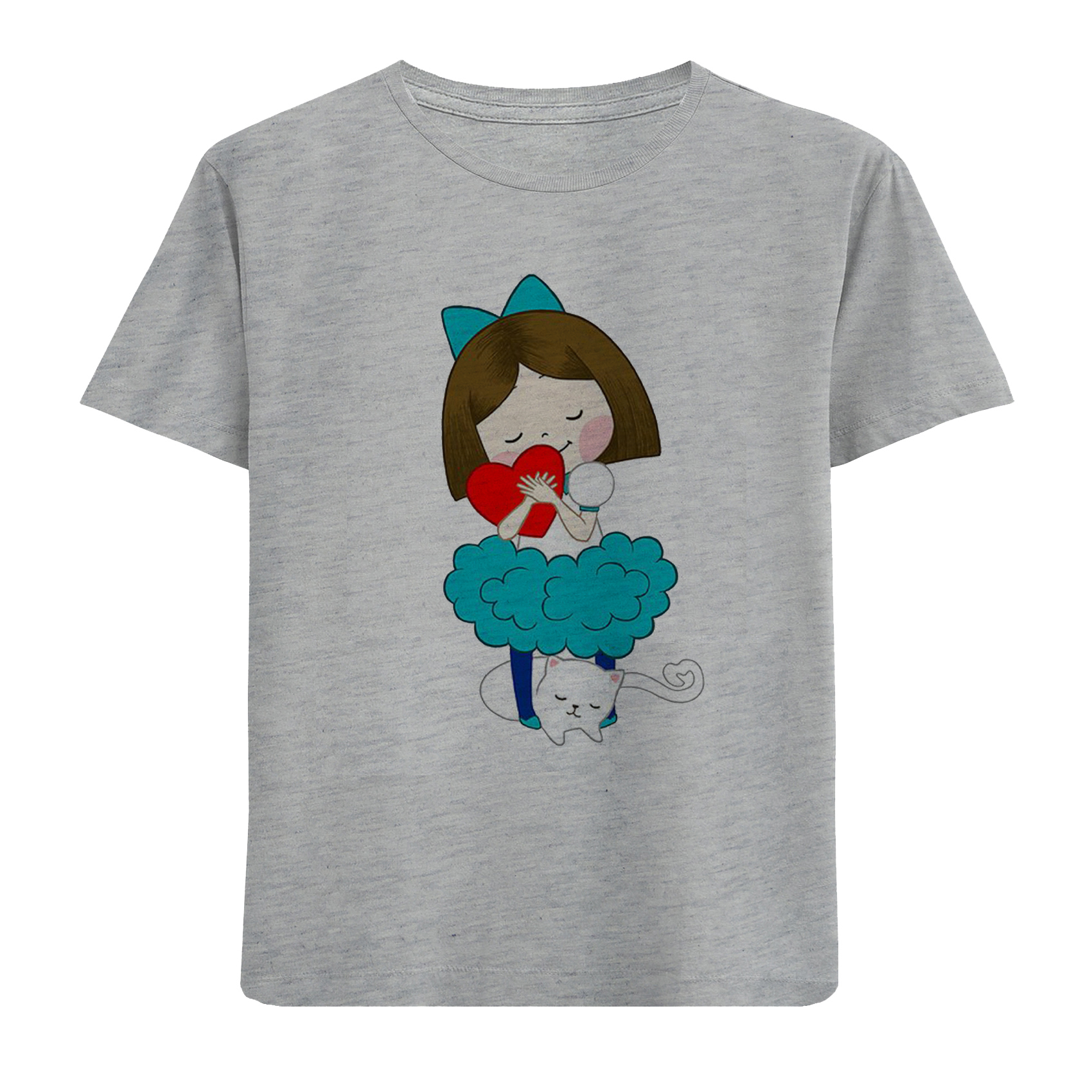 تی شرت آستین کوتاه بچگانه مدل دختر دامن ابری 102