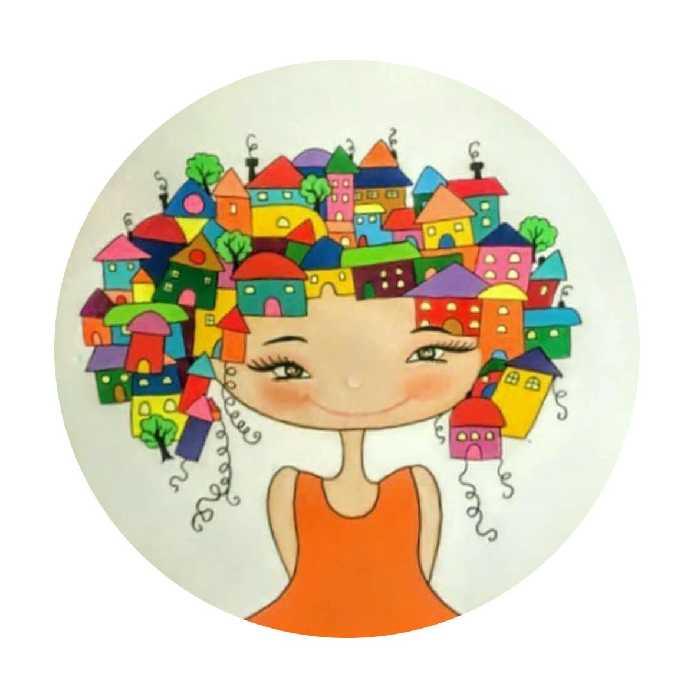 بشقاب دیوارکوب سفالی طرح دختر خانه به دوش