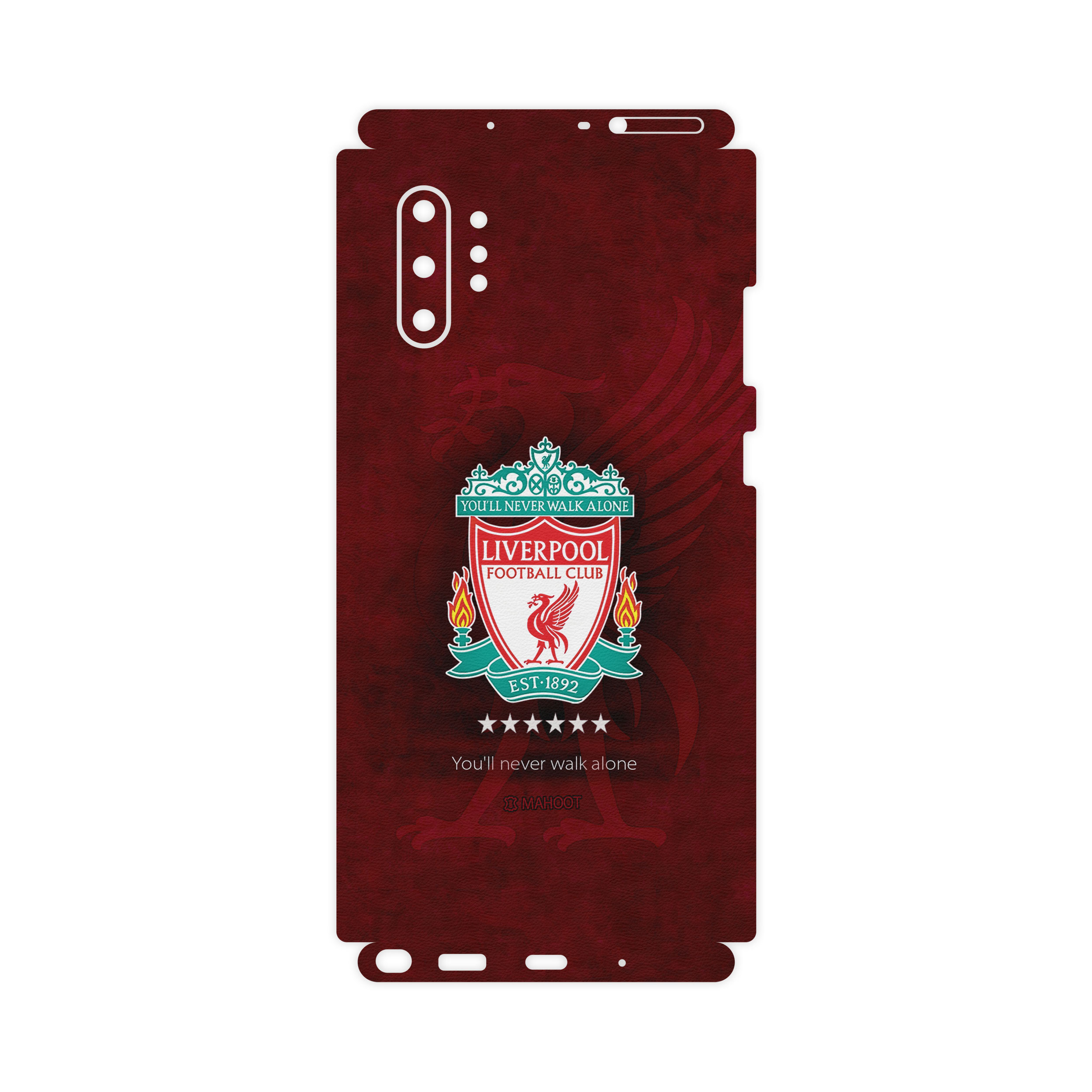 برچسب پوششی ماهوت مدل Full skin-Liverpool-FC مناسب برای گوشی موبایل سامسونگ Galaxy Note10Plus