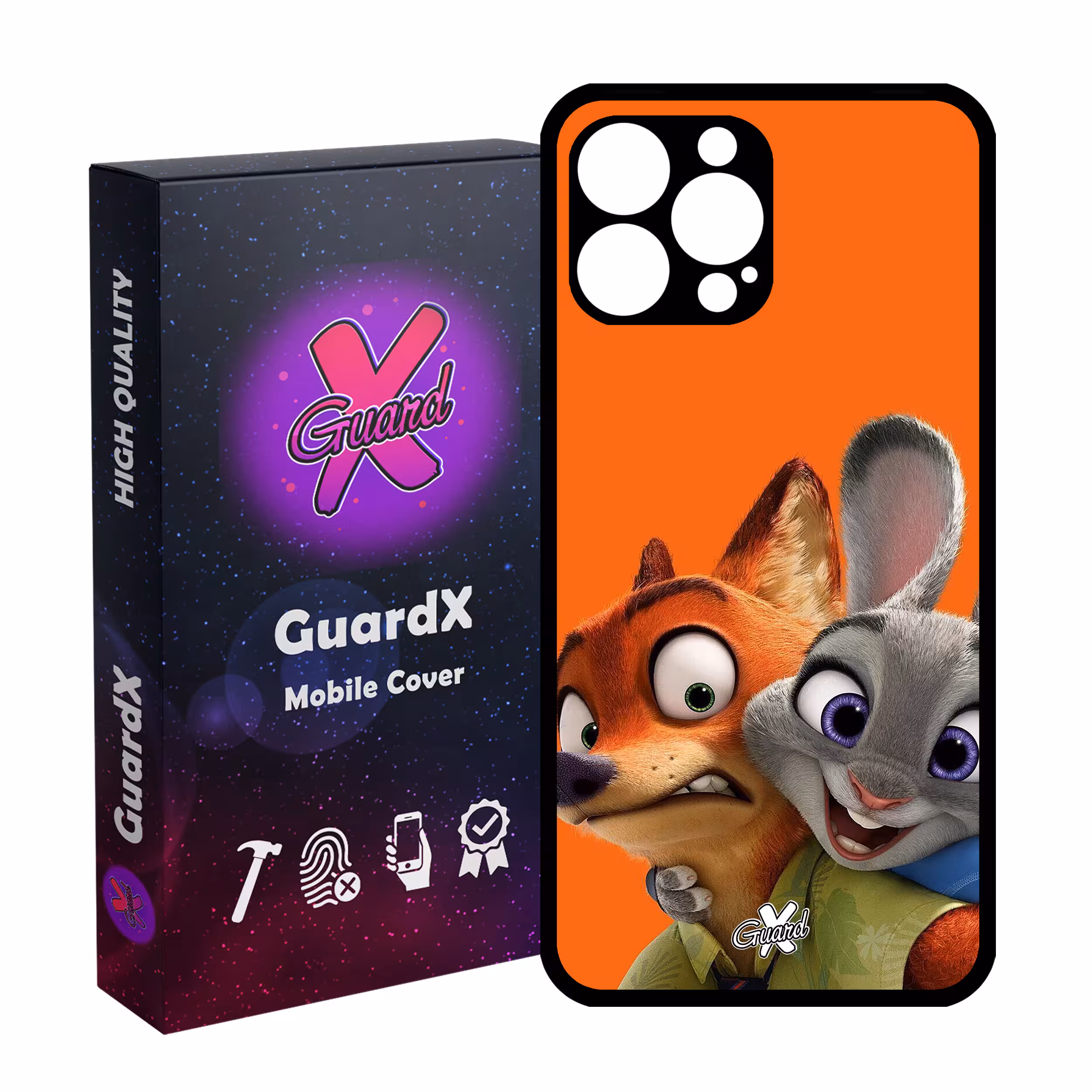 کاور گارد ایکس طرح Zootopia مدل Glass10047 مناسب برای گوشی موبایل اپل iPhone 13 Pro Max