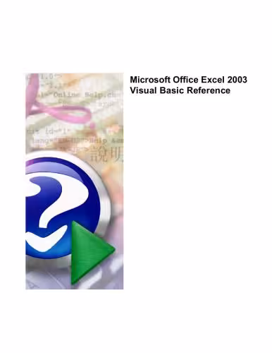 خرید و دانلود نسخه کامل کتاب Microsoft Corp. Office 2003 Editions: Excel VBA Language Reference