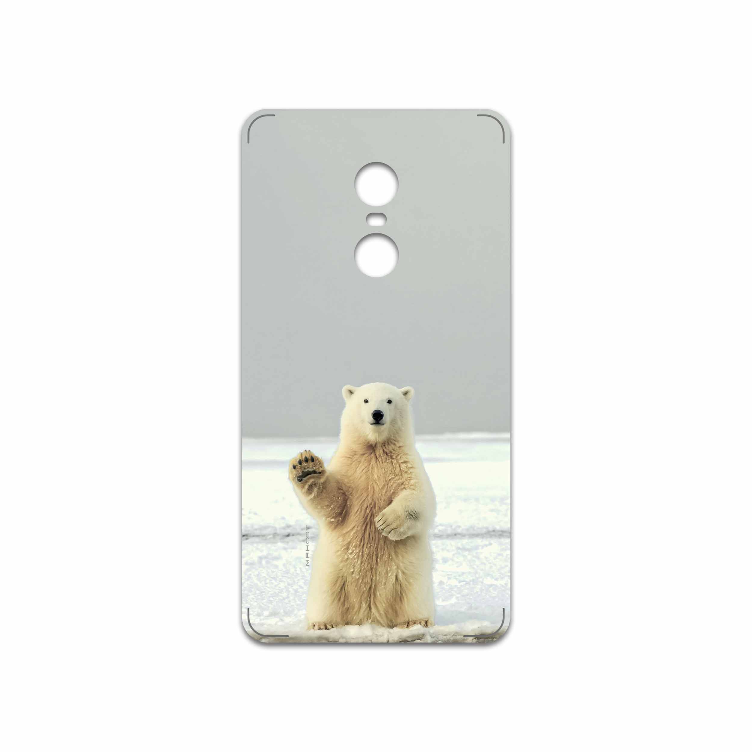 برچسب پوششی ماهوت مدل Polar bear مناسب برای گوشی موبایل شیائومی Redmi Note 4