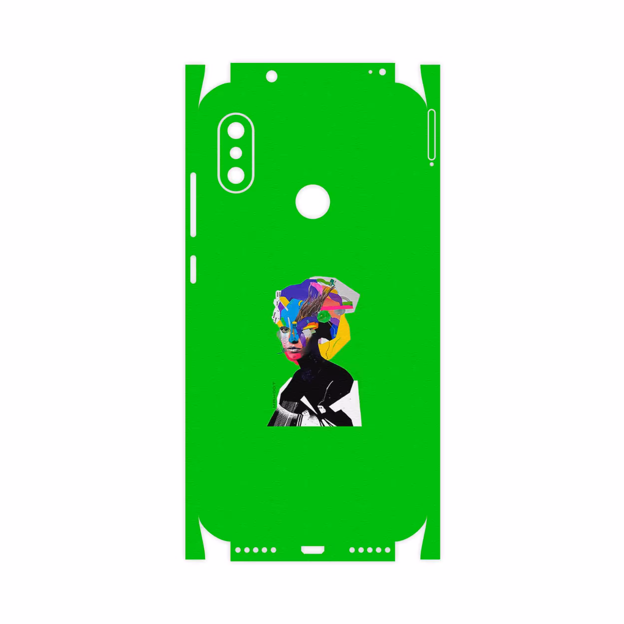 برچسب پوششی ماهوت مدل Collage of Women Portrait 3-FullSkin مناسب برای گوشی موبایل شیائومی Redmi Note 6 Pro