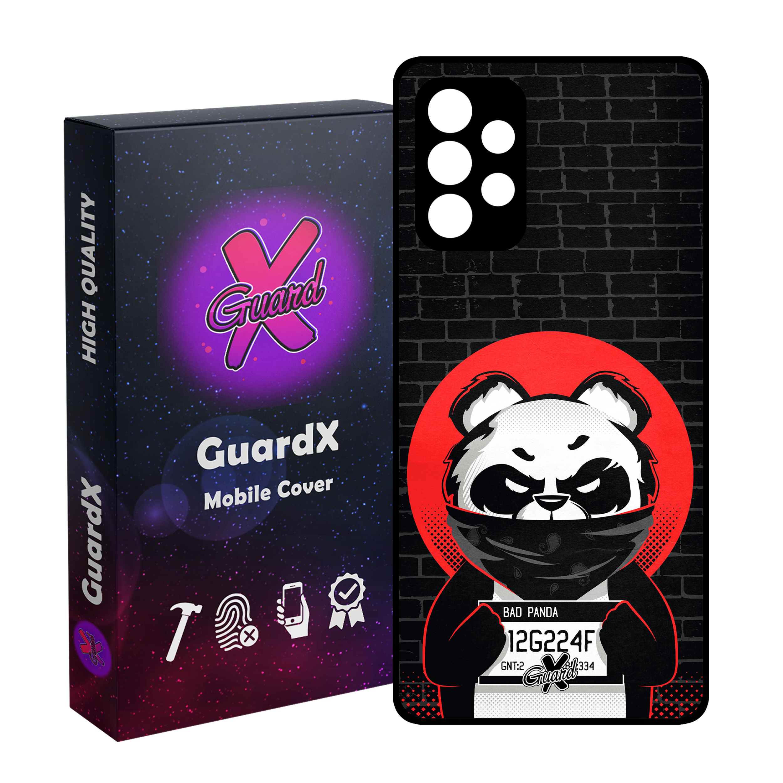 کاور گارد ایکس طرح Panda مدل Glass10241 مناسب برای گوشی موبایل سامسونگ Galaxy A52