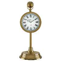 ساعت روميزی فلز آبکاری لوتوس کد محصول: TC-809-ANTIQUE&GOLD