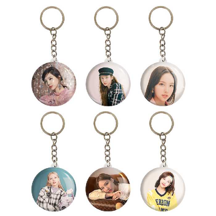 جاکلیدی خندالو مدل نایون گروه توایس TWICE کد 1164A مجموعه 6 عددی