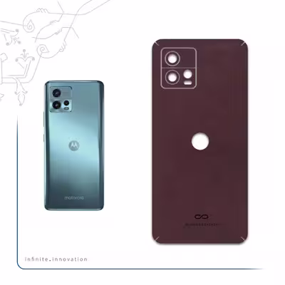برچسب پوششی ماهوت مدل Matte-Dark-Brown-Leather مناسب برای گوشی موبایل موتورولا Moto G72
