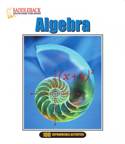 خرید و دانلود نسخه کامل کتاب Algebra (Curriculum Binders (Reproducibles))
