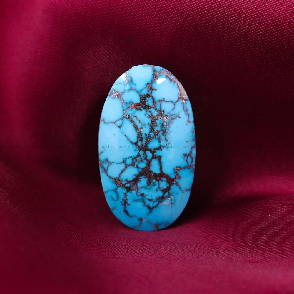 نگین فیروزه شجری کد 11986 - جواهری مشاهیر