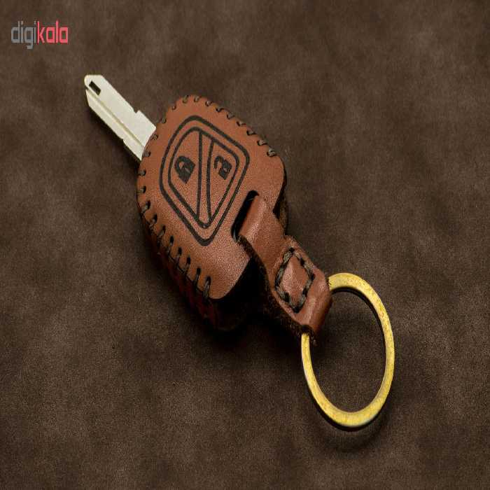 جاسوئیچی خودرو چرم طبیعی کد ct-033 مناسب برای تیبا 1 (عرضه کالا)