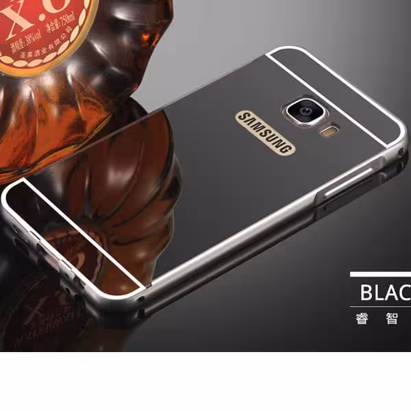 قاب آینه‌ای دور فلزی مناسب برای گوشی سامسونگ C7 Pro