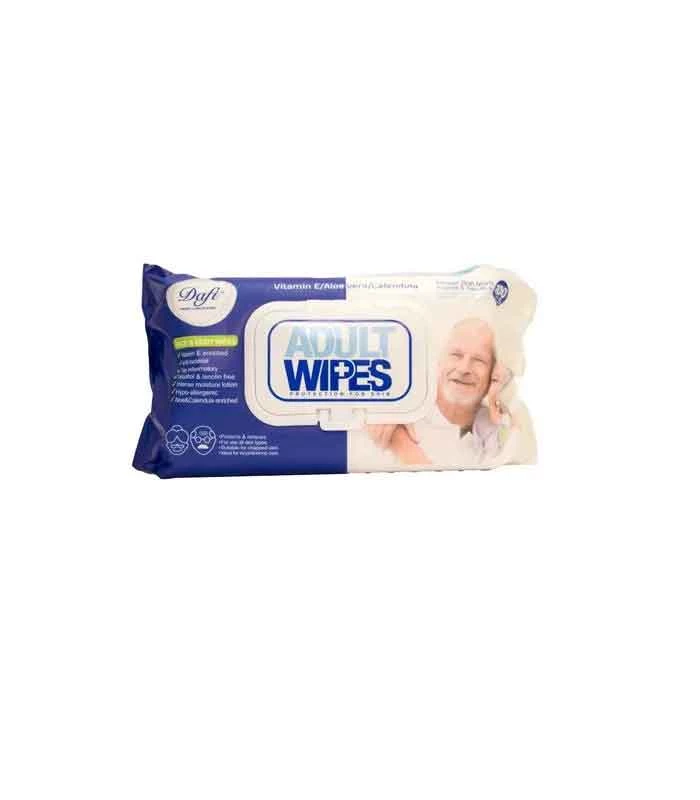 دستمال مرطوب دافی مدل Adult Wipes بسته 100 عددی