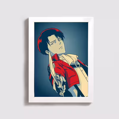 تابلو مدل اتک آن تایتان لیوای attack on titan levi W39