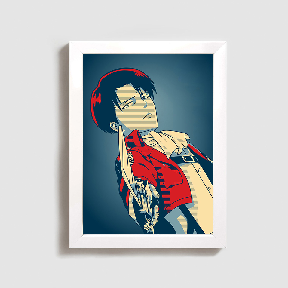 تابلو مدل اتک آن تایتان لیوای attack on titan levi W39