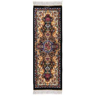 رومیزی فرش دستباف قم پرستان کد DW-5000