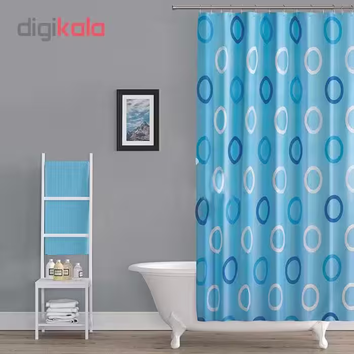 پرده حمام دلفین کد TOR- 5033 سایز 200×180 سانتی متر 