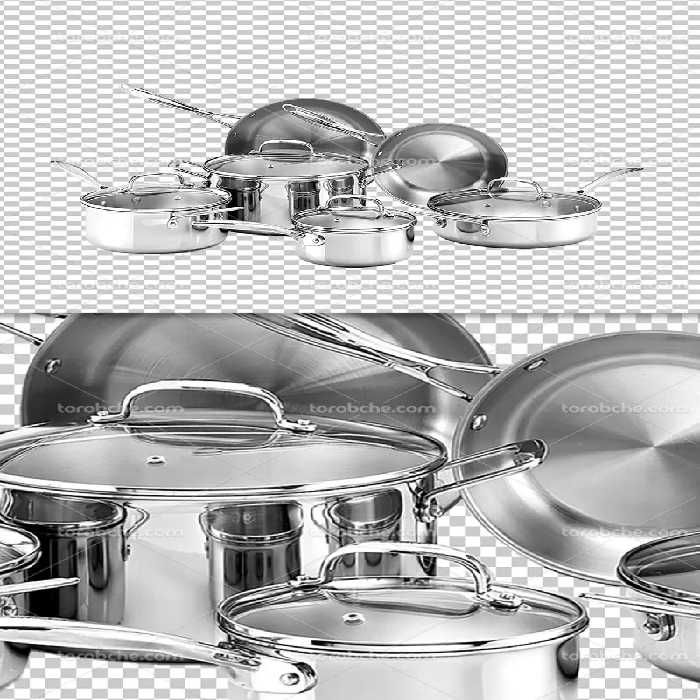 عکس ست قابلمه استیل دوربری | گرافیک با طعم تربچه