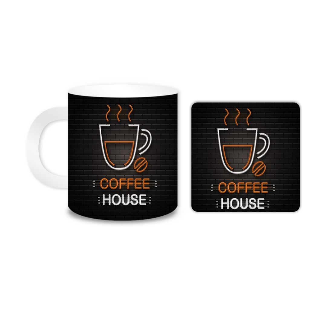 ماگ مدل کافی کد 1875 به همراه زیر لیوانی