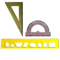 ست خط کش کد 01 بسته 3 عددی