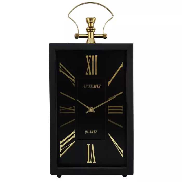 ساعت رومیزی آرتمیس کد 2031 Black Gold مشکی طلایی