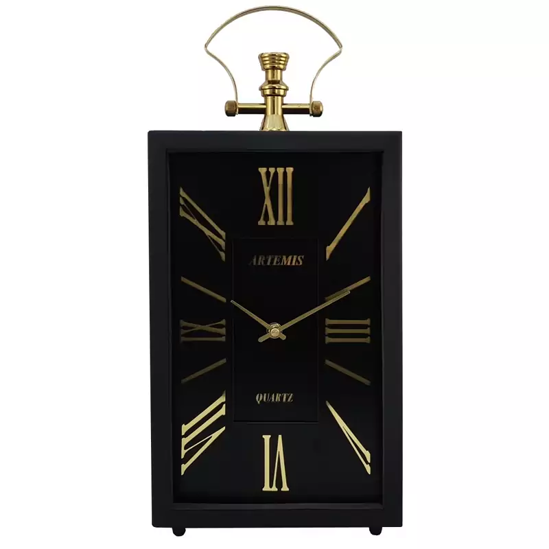ساعت رومیزی آرتمیس کد 2031 Black Gold مشکی طلایی