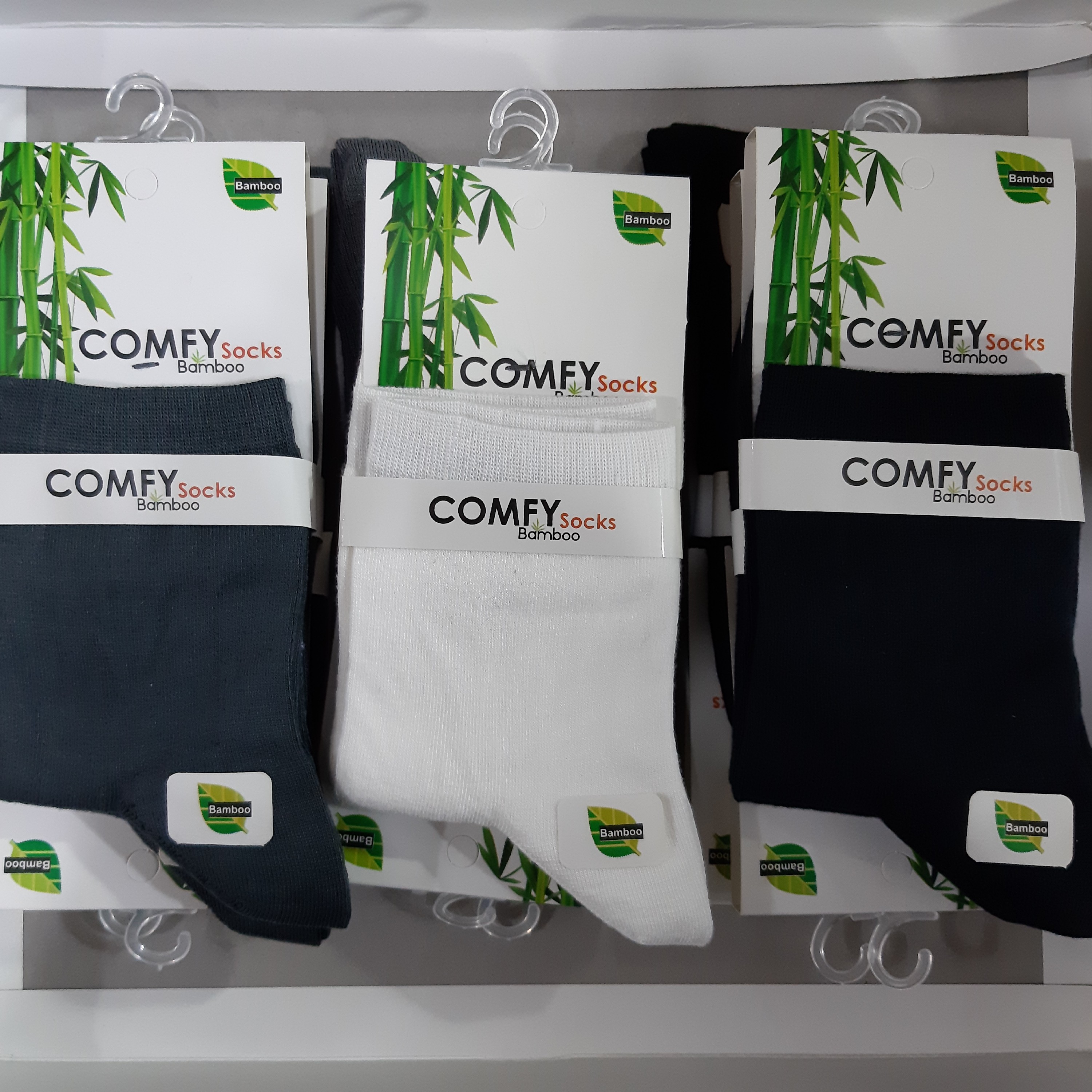 جوراب مردانه نیم ساق بامبو در جه یک پنجه گیری پک 12 تایی برند Comfy