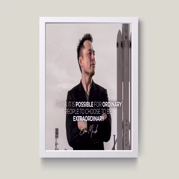 تابلو مدل انگیزشی Elon musk کدS1621-w