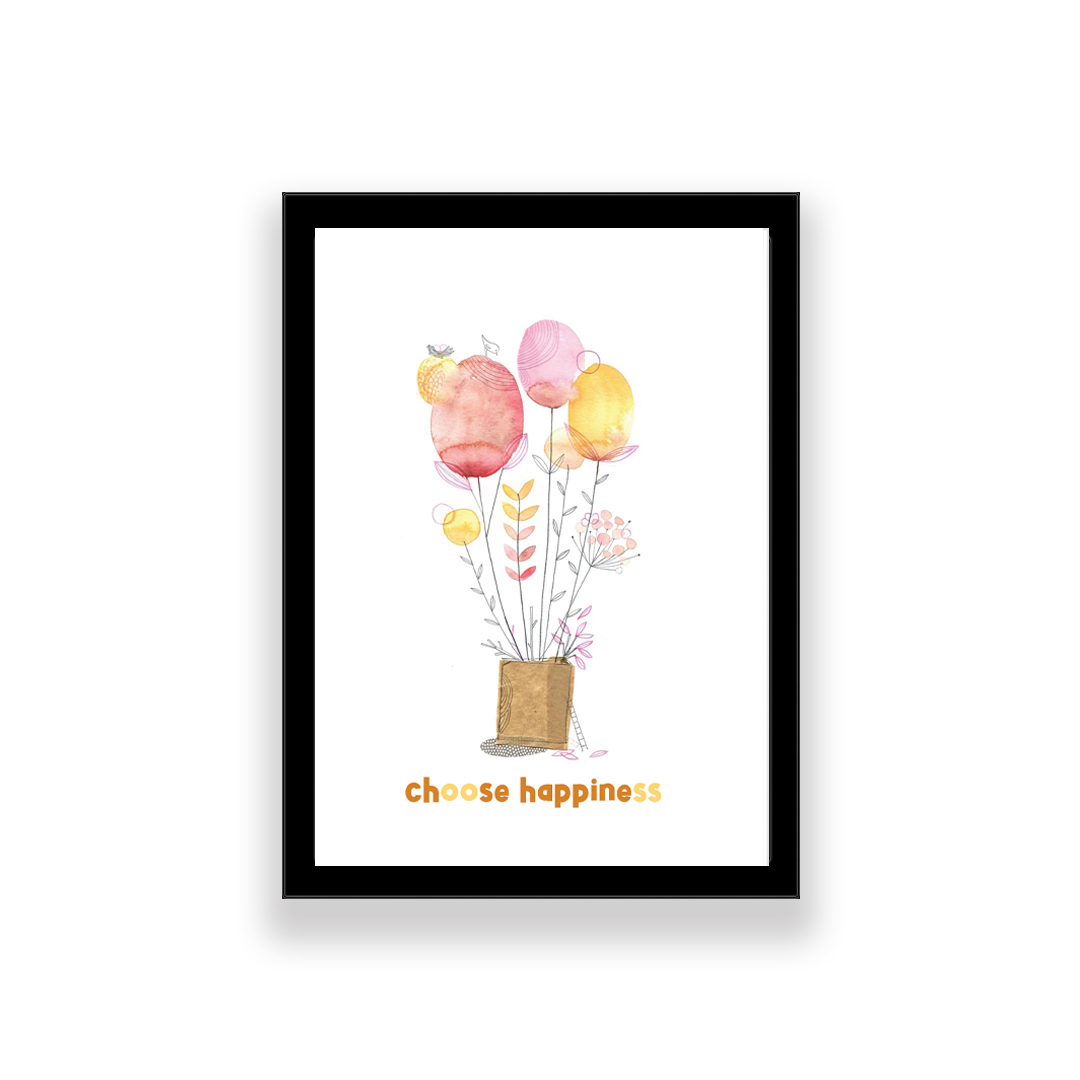 تابلو طرح انگیزشی مدل choose happiness 