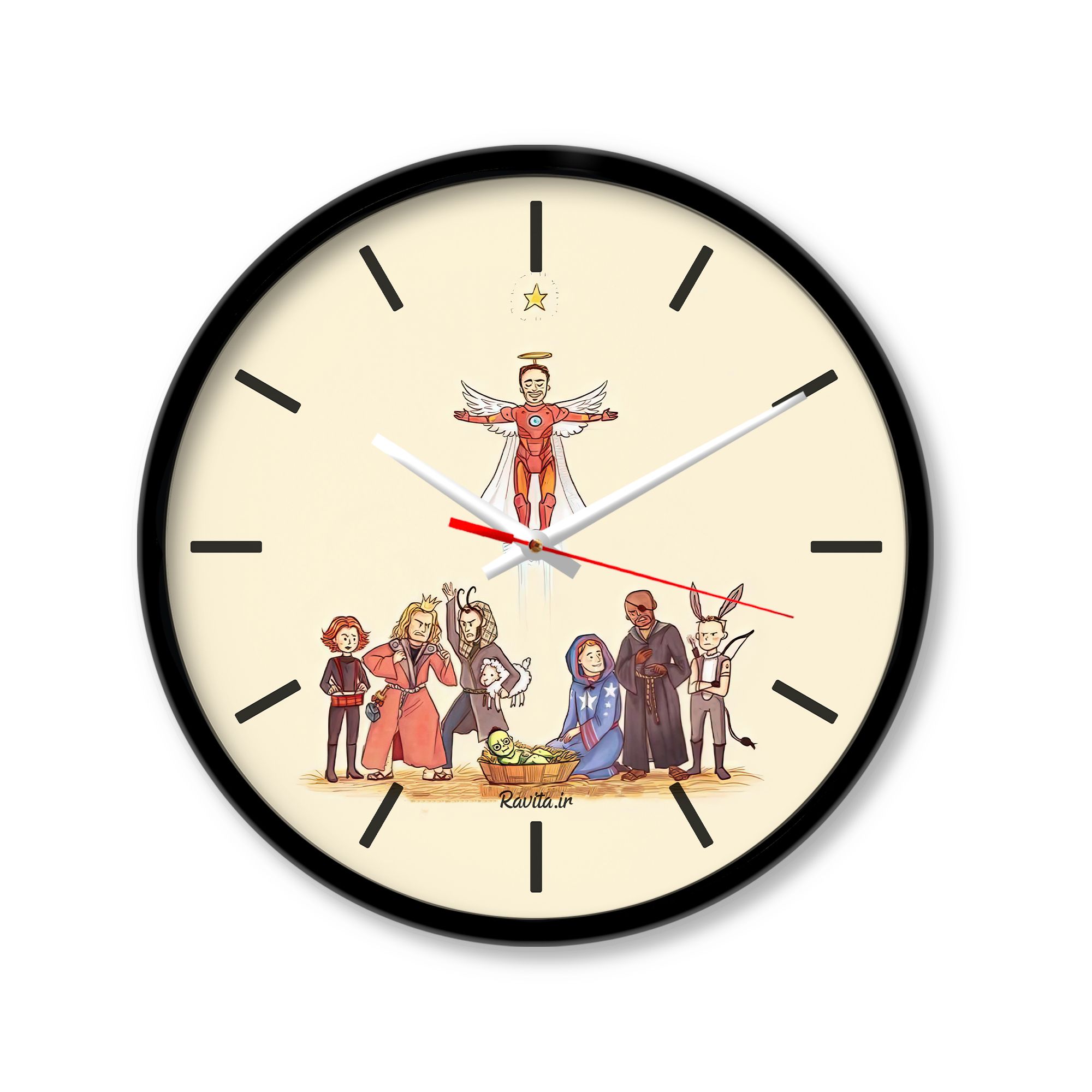 ساعت‌ دیواری رومیزی راویتا انتقام جویان کد 3368