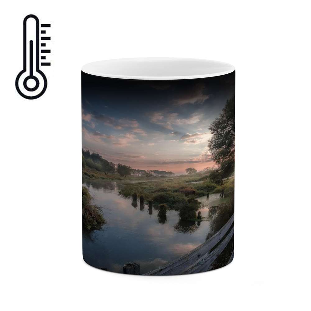 ماگ حرارتی کاکتی طرح منظره مدل mgh16133