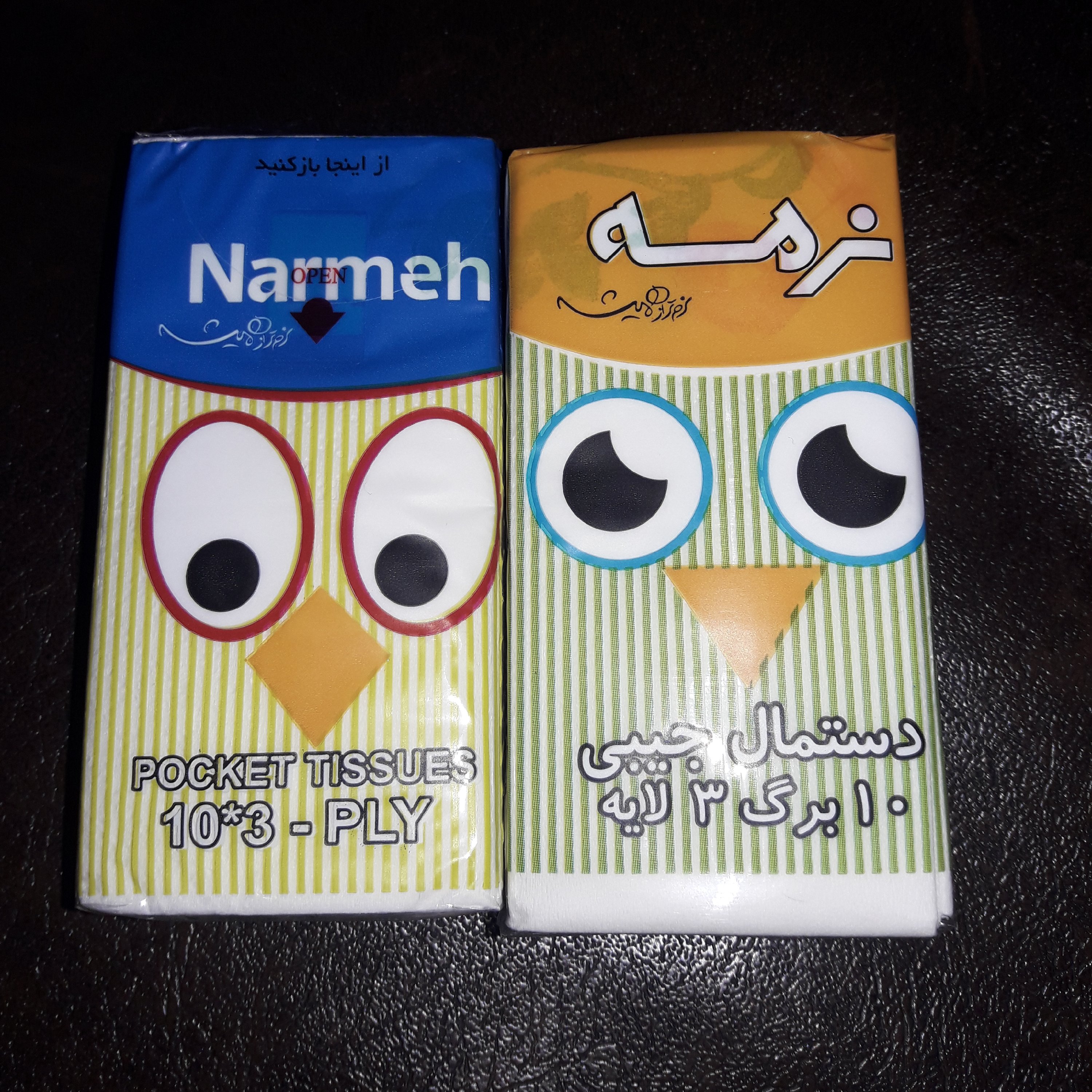 دستمال کاغذی جیبی نرمه پک 5 عددی کدw56