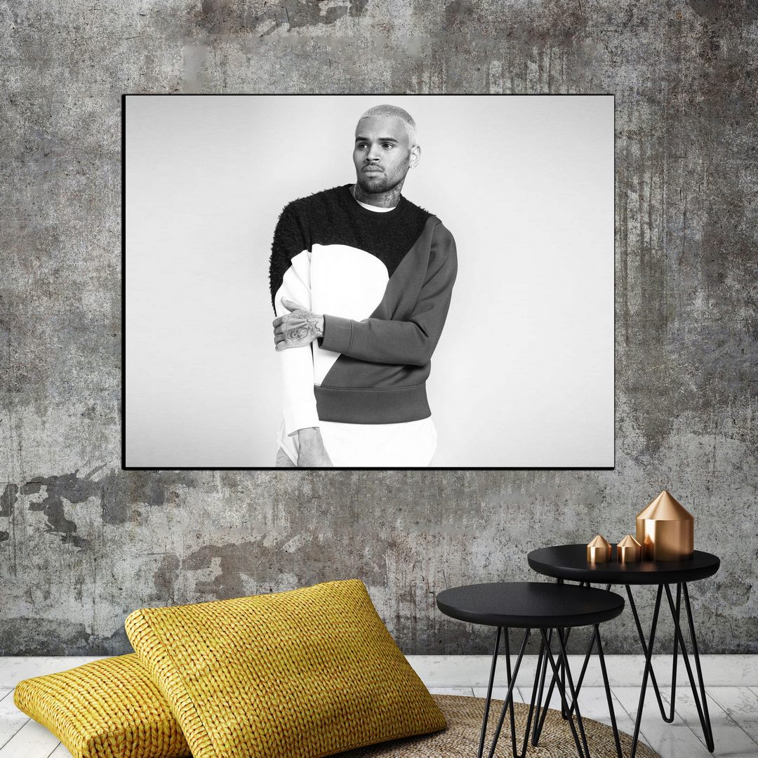 تابلو شاسی بکلیت طرح خواننده کریس براون مدل SH-S6336