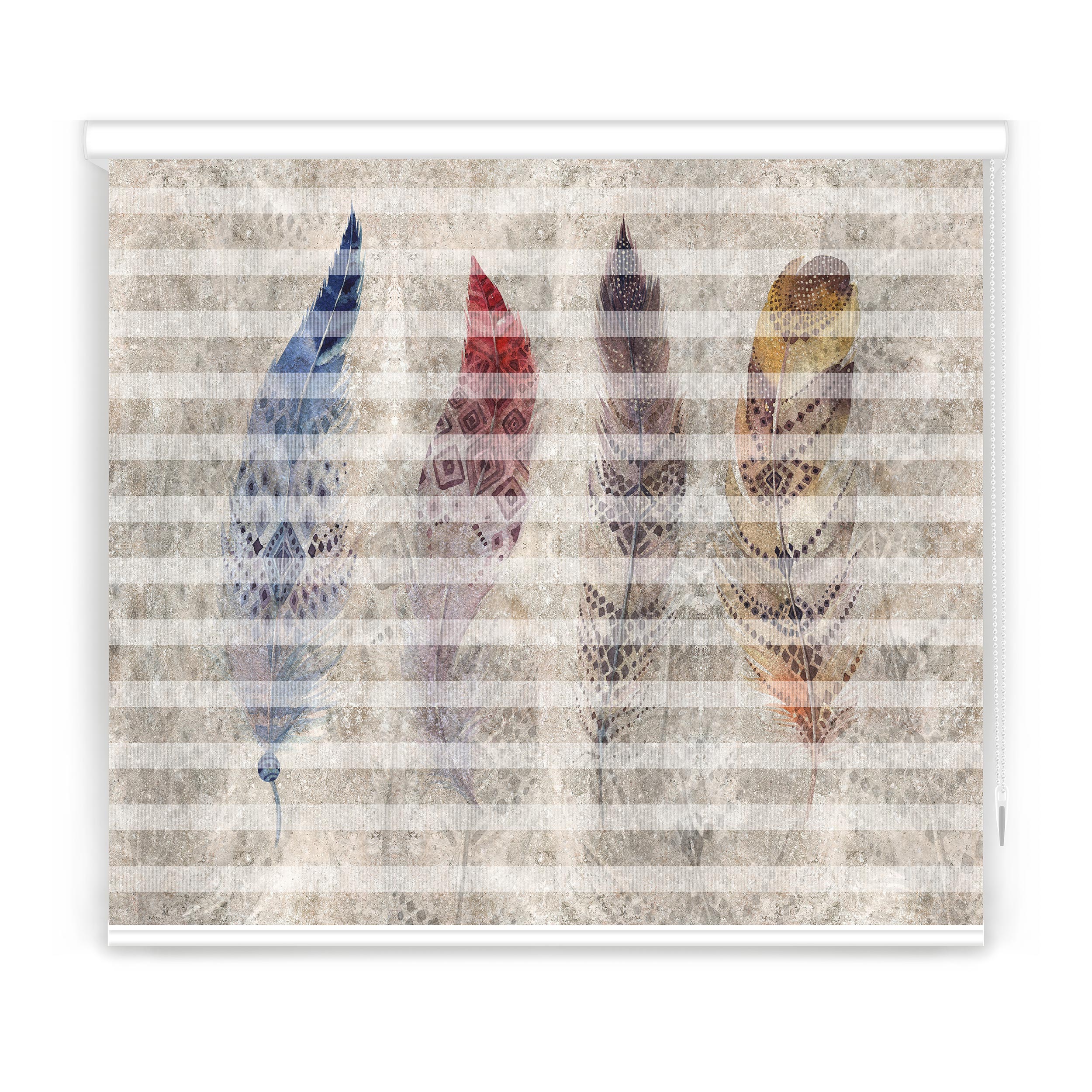 پرده زبرا مدل F-7284 سایز 180x150 سانتی متر