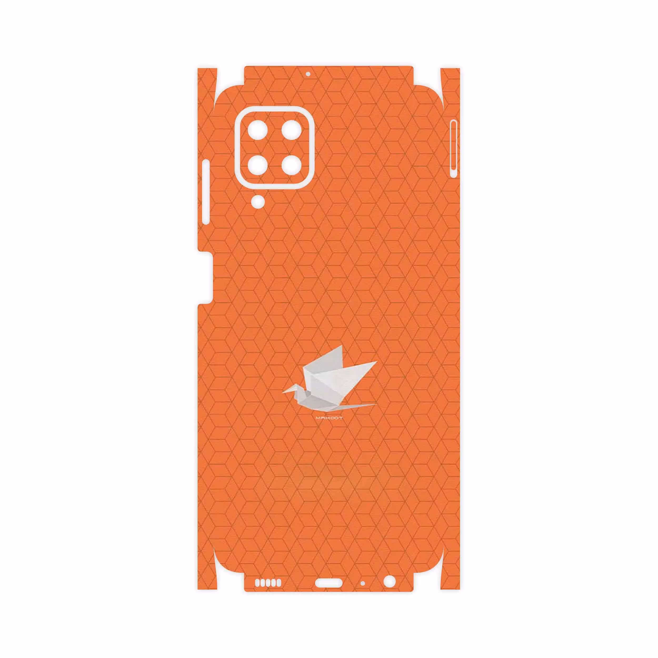 برچسب پوششی ماهوت مدل Minimalist origami bird-FullSkin مناسب برای گوشی موبایل سامسونگ Galaxy F22