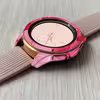 برچسب ماهوت طرح Pink Flower مناسب برای ساعت هوشمند سامسونگ Watch4 Classic 42mm