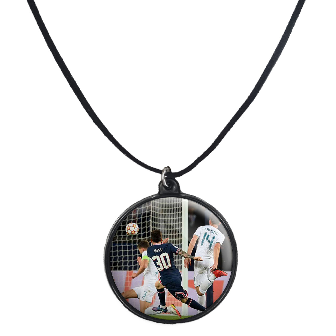 گردنبند پرمانه طرح مسی کد pmb.8828 مدل دو طرفه