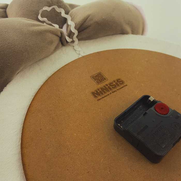 ساعت دیواری کودک نی نی سیس مدل فیل کد W-F/W