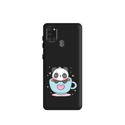 کاور طرح پاندا دخترانه کد s727 مناسب برای گوشی موبایل سامسونگ Galaxy A21s     