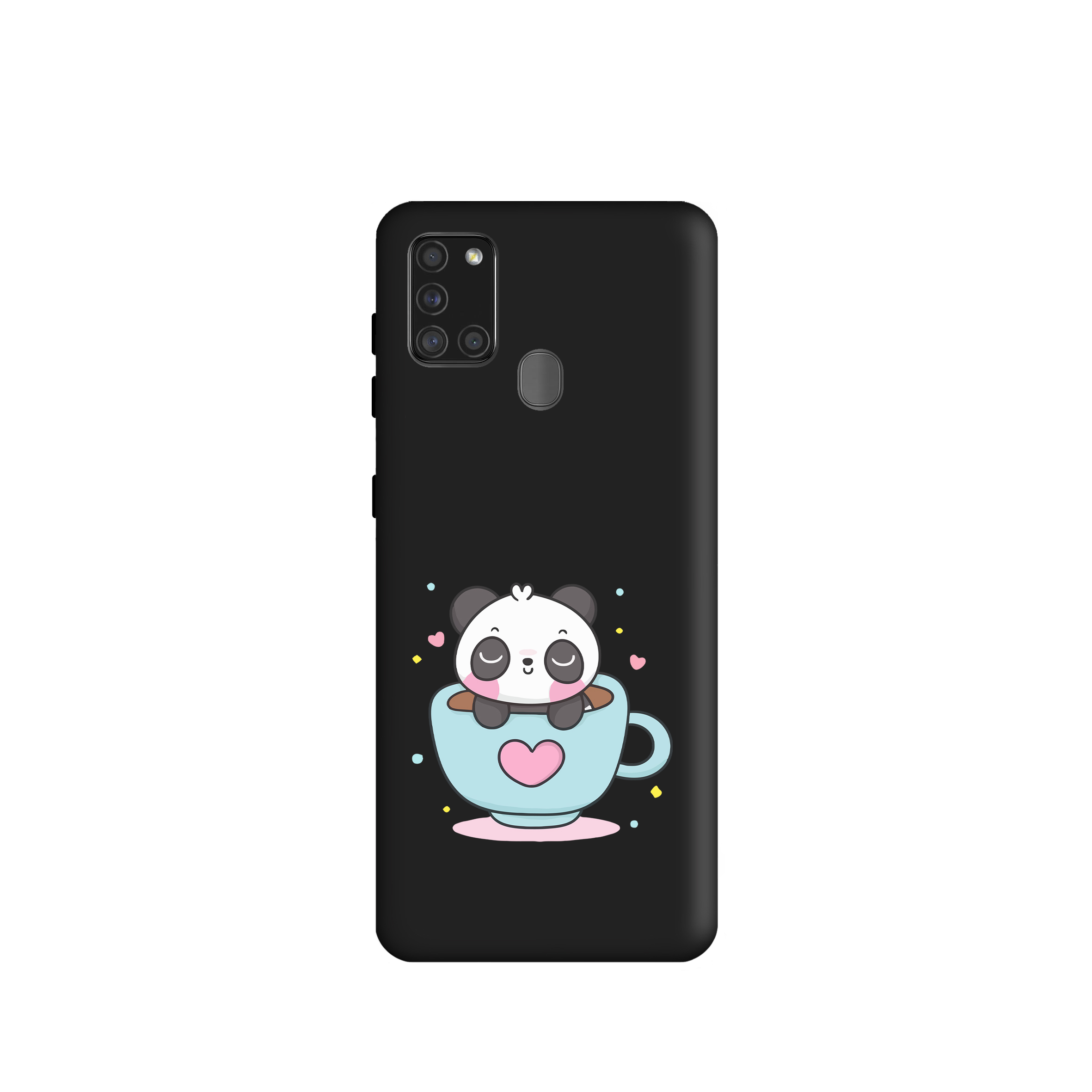 کاور طرح پاندا دخترانه کد s727 مناسب برای گوشی موبایل سامسونگ Galaxy A21s     