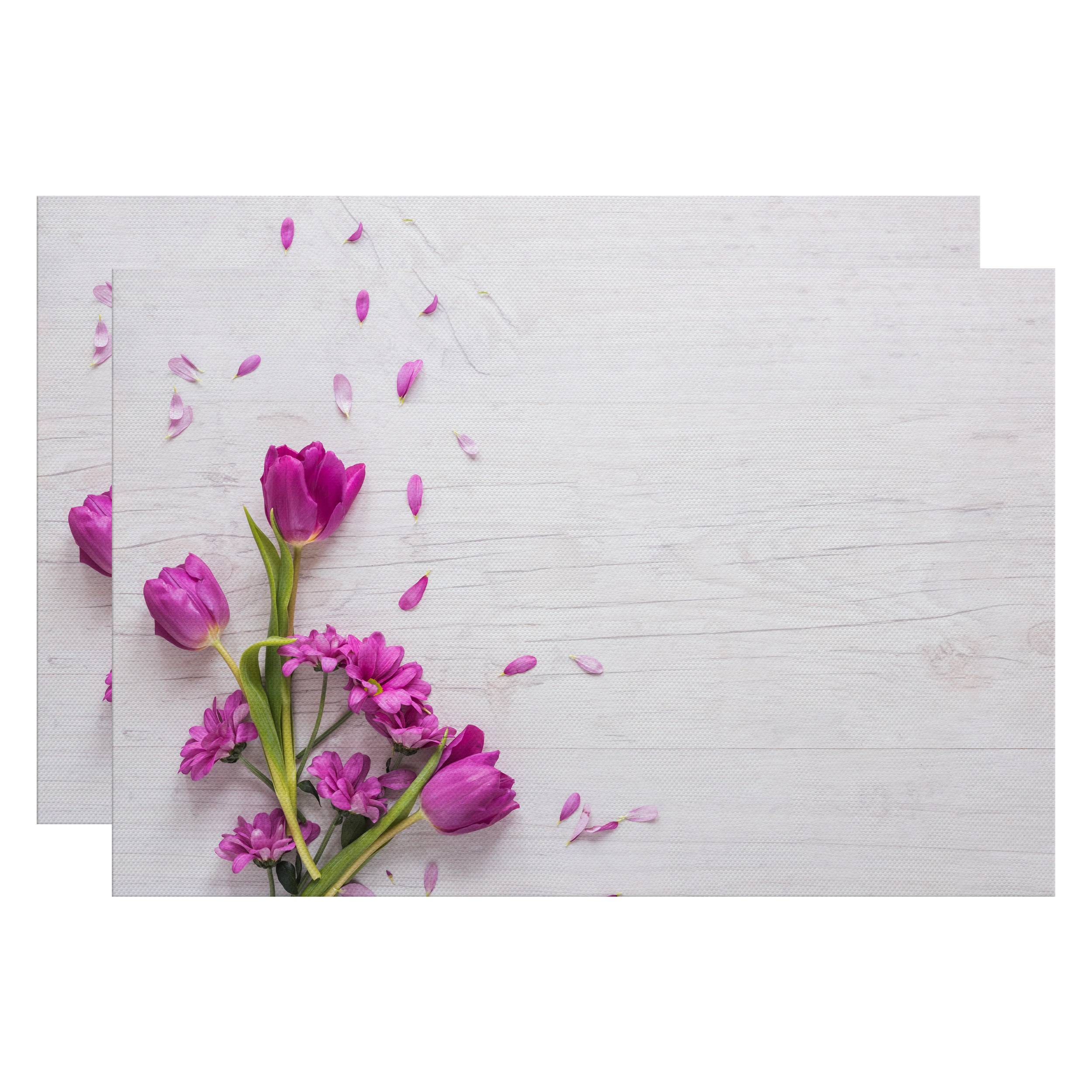 زیربشقابی مدل گل کد IDM457 بسته 2 عددی