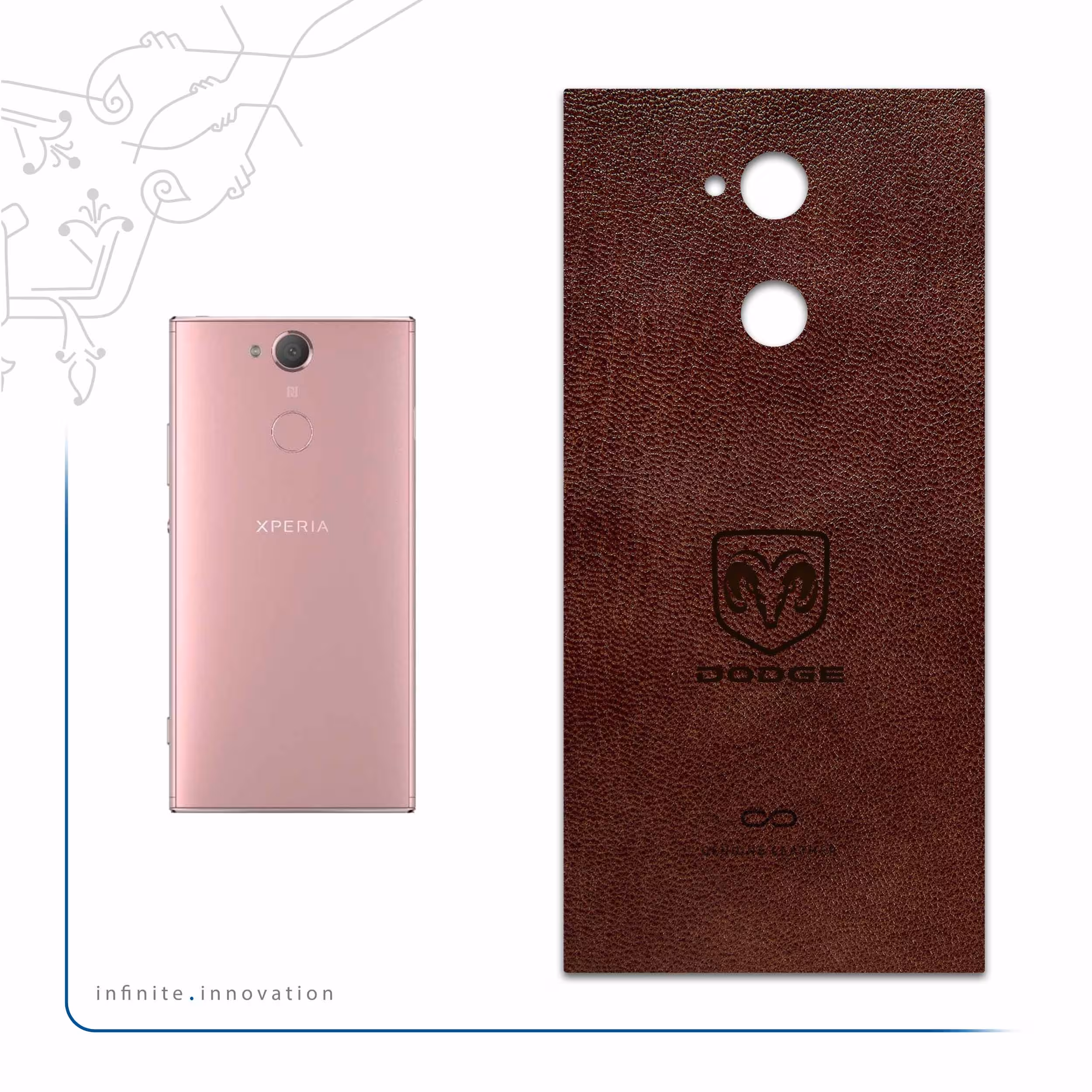 برچسب پوششی ماهوت مدل NL-DDG مناسب برای گوشی موبایل سونی Xperia XA2 Ultra