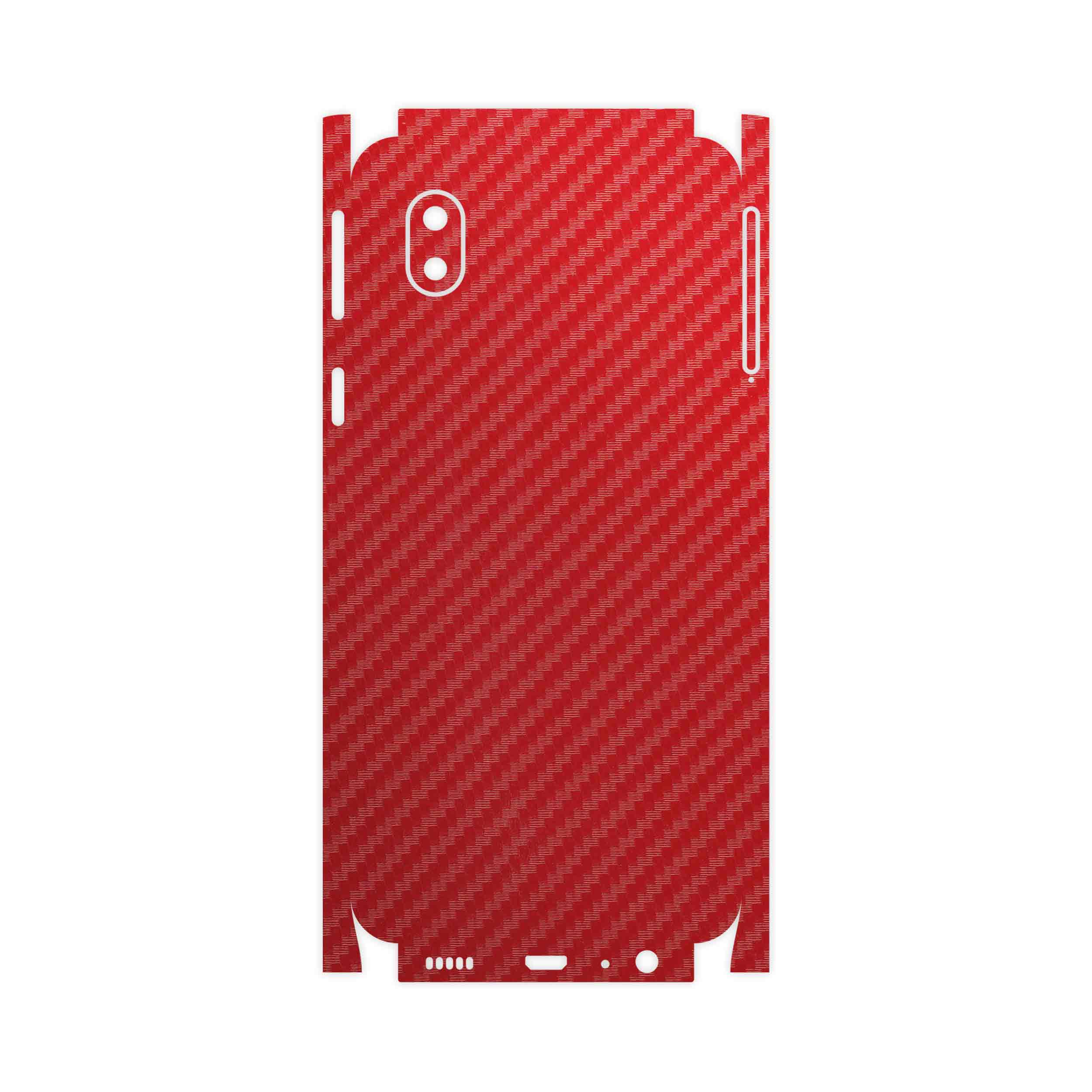 برچسب پوششی ماهوت مدل Red-Fiber-FullSkin مناسب برای گوشی موبایل سامسونگ Galaxy A01 Core