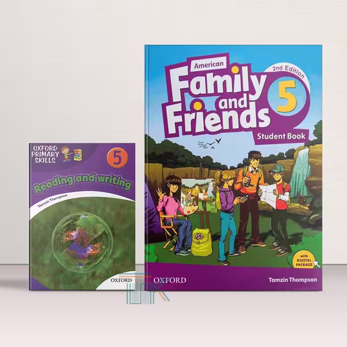 پک کتاب امریکن فمیلی اند فرندز 5 ویرایش دوم   کتاب ریدینگ اند رایتنیگ | American Family and Friends 5 2nd Edition   Reading-Writing Book Pack | خرید کتاب زبان | خرید لوازم التحریر | چی کتاب | بالاترین تخفیف و ارسال رایگان