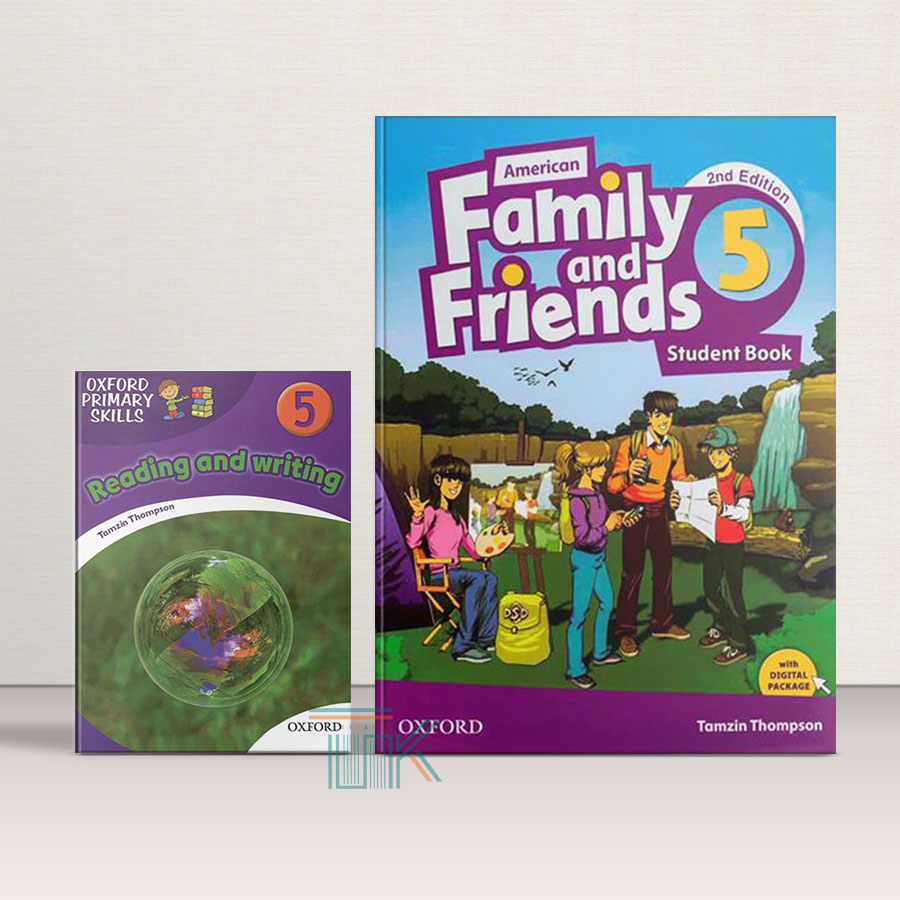 پک کتاب امریکن فمیلی اند فرندز 5 ویرایش دوم کتاب ریدینگ اند رایتنیگ | American Family and Friends 5 2nd Edition Reading-Writing Book Pack | خرید کتاب زبان | خرید لوازم التحریر | چی کتاب | بالاترین تخفیف و ارسال رایگان